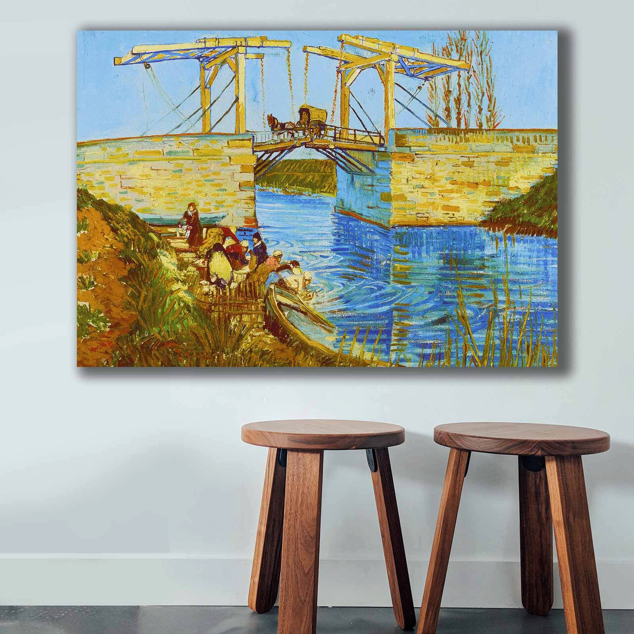 Tablou decorativ, 70100VANGOGH004, Lemn, Multicolor - imagine 4